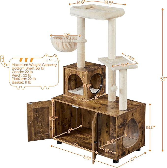 Yaheetech Litter Box Enclosure - Image 3