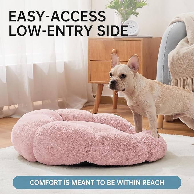 OhGeni 27 inches Calming Donut Dog & Cat Bed - Image 2