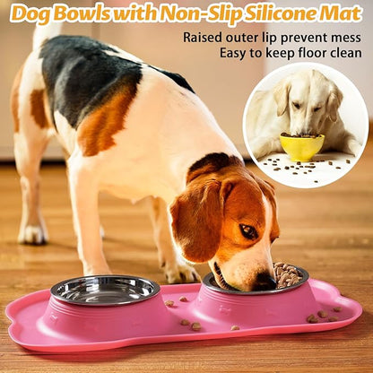 Hubulk Pet Dog Bowls 2 Stainless Steel Dog Bowl - Image 6