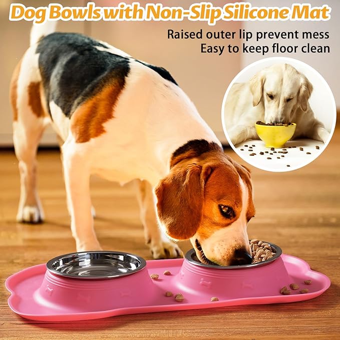 Hubulk Pet Dog Bowls 2 Stainless Steel Dog Bowl - Image 6