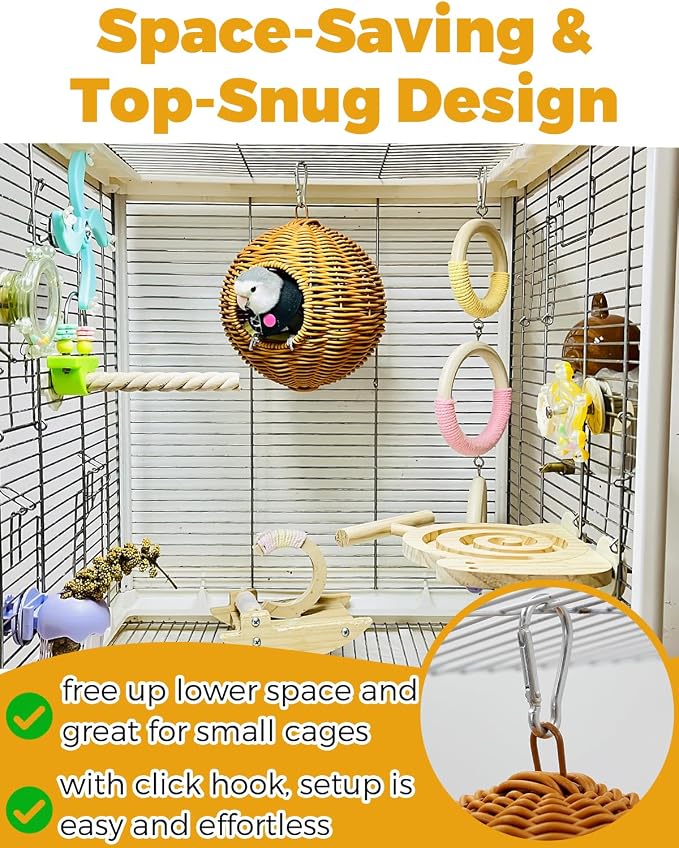 Chewproof Steel Frame Bird Nest - Image 3