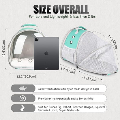 Back Expandable Backpack for Small Animals, Portable Travel Bag Breathable Pet - Image 5