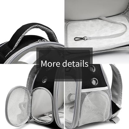 Portable Travel pet Backpack Carrier Hamster Bag Guinea Pig Bird Small Dog cat - Image 6