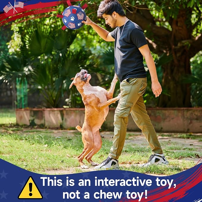QDAN Dog Toys, Soccer Ball - Image 5