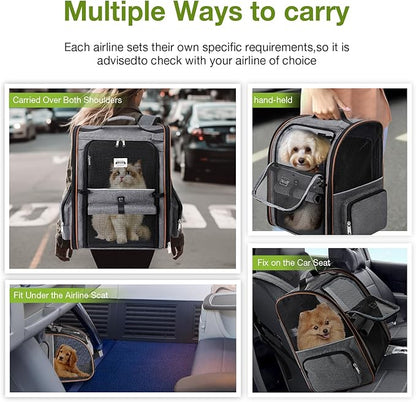 Lekebobor Cat Carrier Backpack, Expandable Pet Carrier - Image 6