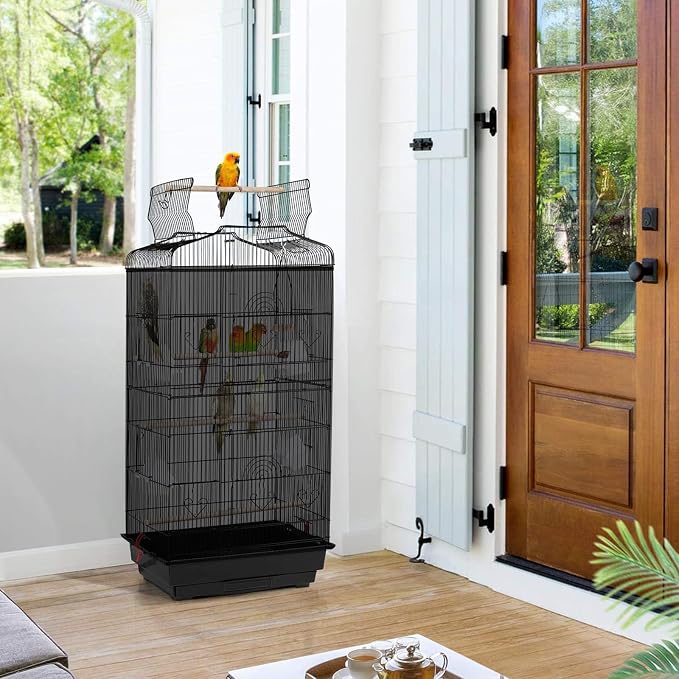 ASOCEA Large Bird Cage Seed Cather, Bird Cage Cover Adjustable Soft Airy Skirt - Image 6