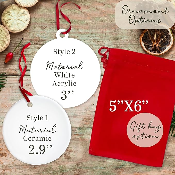 Customized Christmas Pet Photo Ornament - Image 3