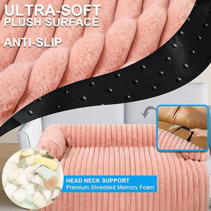 Wn's Day Luxurious Dog Couch Bed, Washable Calming Dog Couch Cover, Removable - Image 3