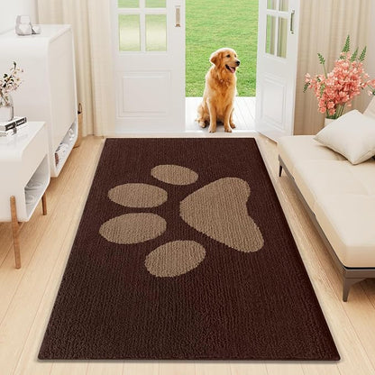 Buganda Dog Door Mat for Muddy Paws, Absorbent Dirt Trapper Non Slip Indoor by Buganda