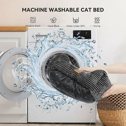Cat Dog Bed for Pets, Rectangle Pet Bed Gift for Puppy and Kitten, Machine - Image 4