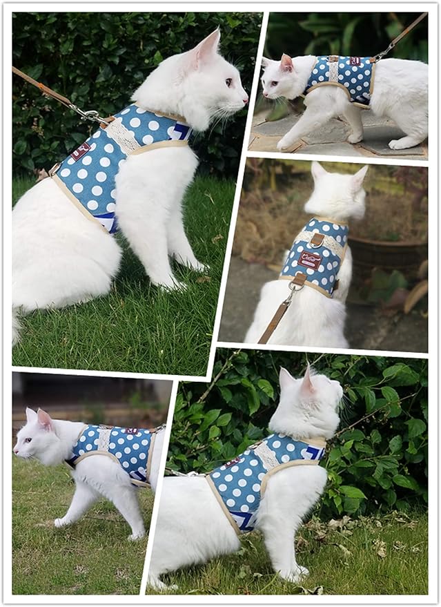 Cat Harness and Leash for Walking Escape Proof, Adjustable Cat Vest Harness - Image 5