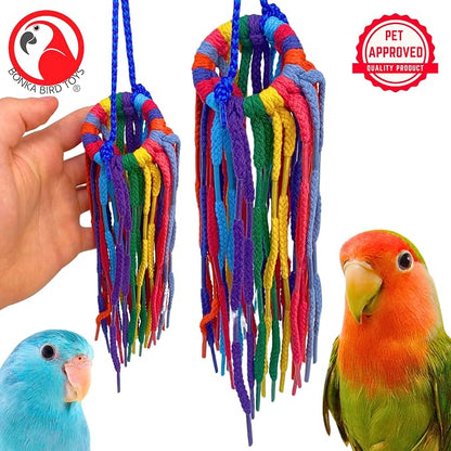 Bonka Bird Toys 51214 Small Aglet Heaven Cotton Shoelace Toy - Image 6