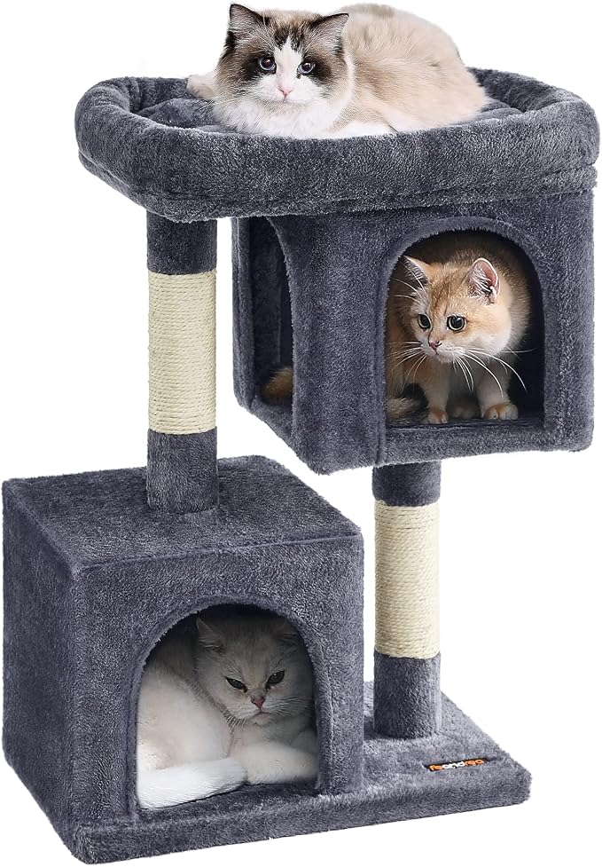 Feandrea Cat Tree, 29.1-Inch Cat Tower, Plush Condo by FeandreabySONGMICSHOME