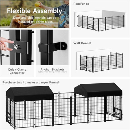 2PCS Dog Kennel Outdoor, Outside Dog Kennel - Image 7