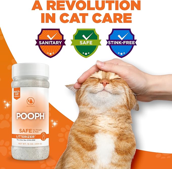 POOPH® LITTERIZER® – 16oz Bottle – Absorbs 46x Weight in Wetness & Odor – Keeps - Image 11