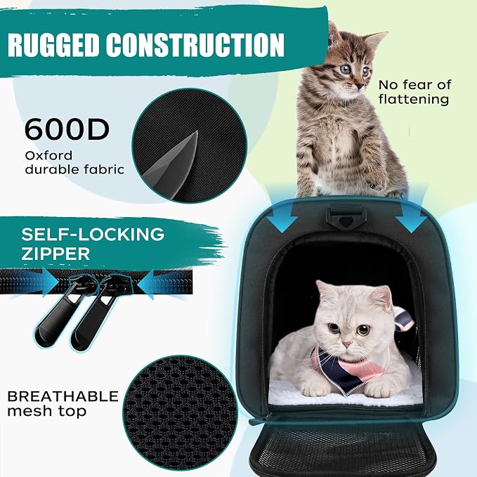 Top tasta Dog Cat Carrier Pet Carriers - Image 3