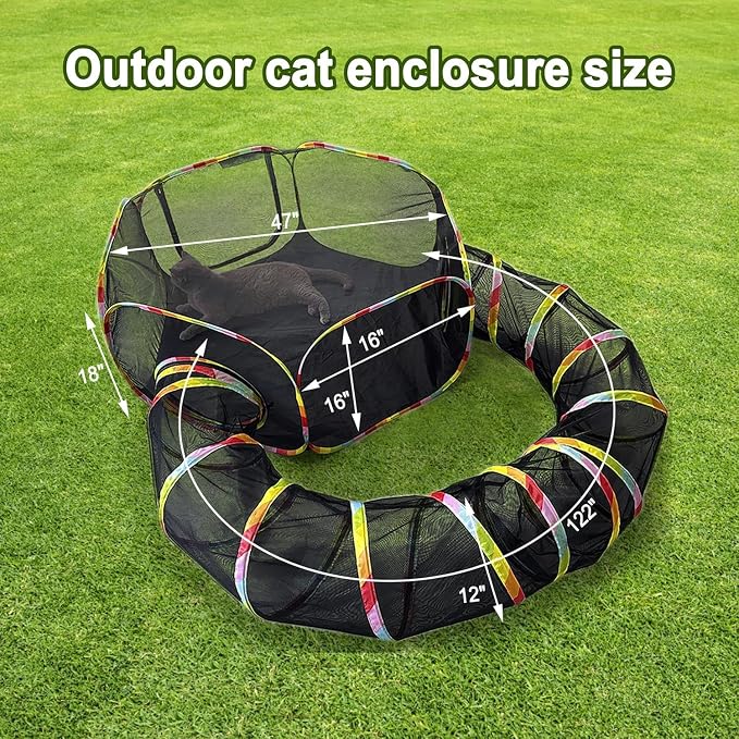Outdoor Cat Enclosure, Portable Cat Tents - Image 2