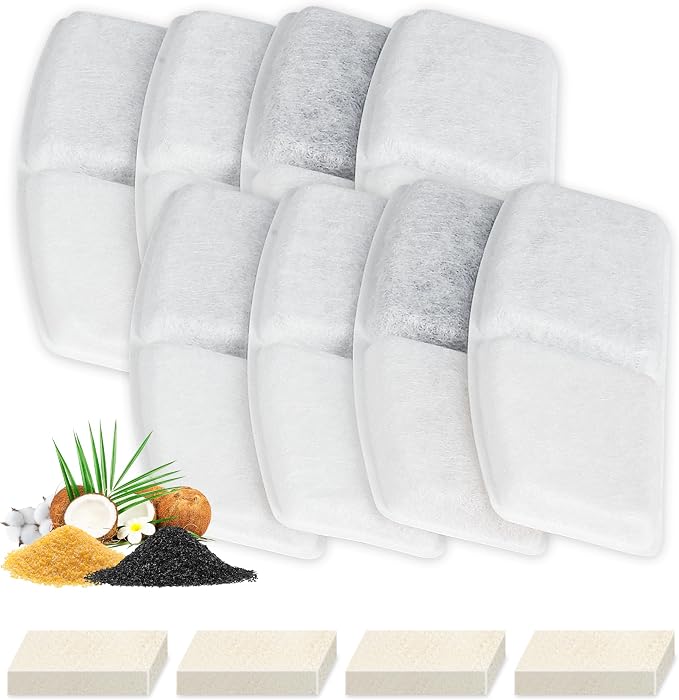 Cat Water Fountain Filters, 8 Pack Replacement Filters by Bolpetizo