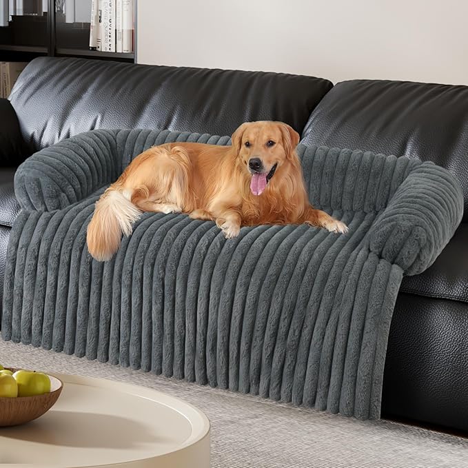 Wn's Day Luxurious Dog Couch Bed, Washable Calming Dog Couch Cover, Removable by Unknown