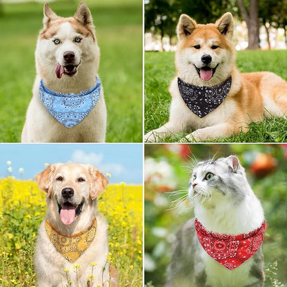 PAWCHIE Dog Bandanas Small Reversible Styles Pet Triangle Scarf Bibs - Image 7