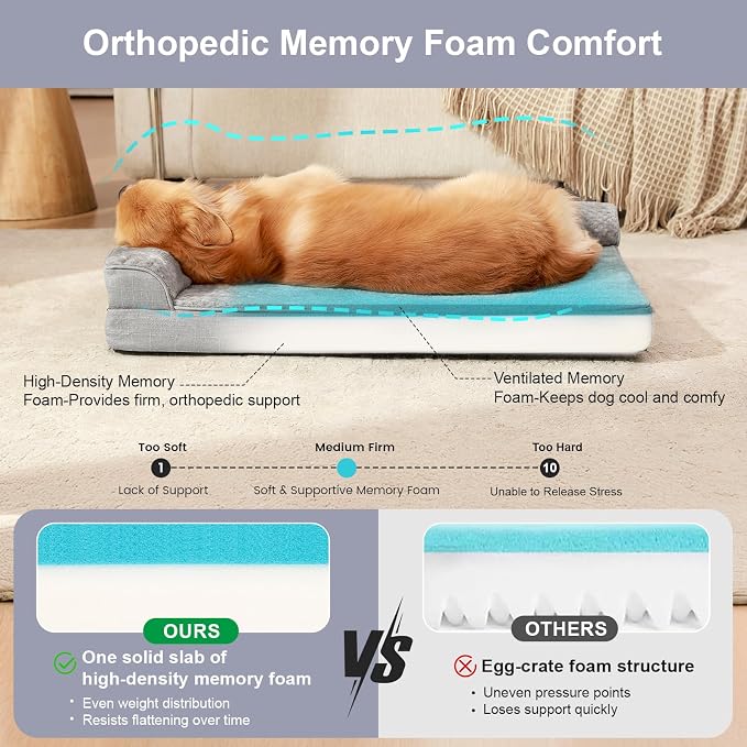 Orthopedic Dog Beds for Large Dogs, Memory Foam Dog Beds Large Sized Dogs - Image 5