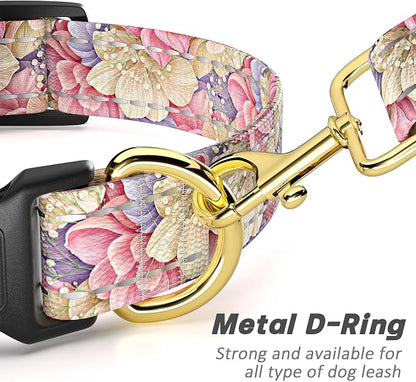 Reflective Dog Collar for Extra Small Dogs, Cute Flower Theme Adjustable - Image 5