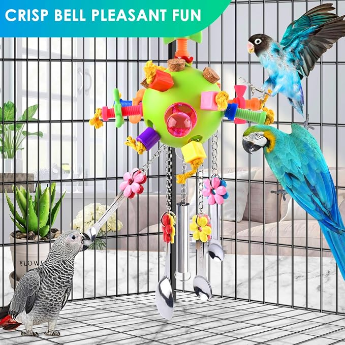 KATUMO Bird Toys, Parrot Pull Spoons Toys - Image 5