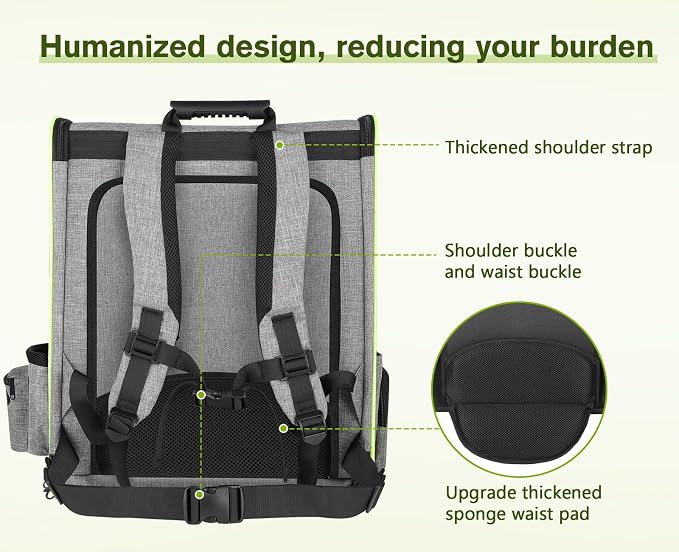 Pecute Pet Carrier Backpack, Large Cat Carrier Backpack Hold Up to 22 Lbs - Image 4