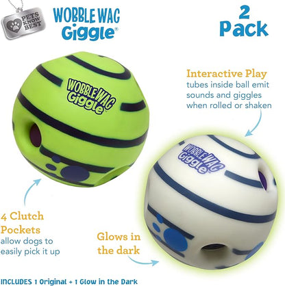 Wobble Wag Giggle & Glow | Rolling Enrichment Toy - Image 2