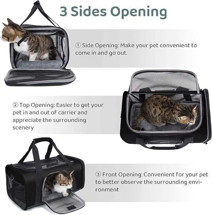TSA Approved Pet Carrier for Small Medium Cats and Dogs | Dog Carrier - Image 7