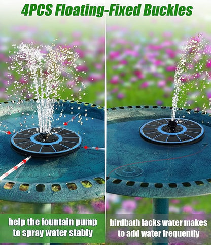 SZMP Solar Fountain Pump Upgraded 100% Glass Panel, 3.5W Solar Powered Fountain - Image 6