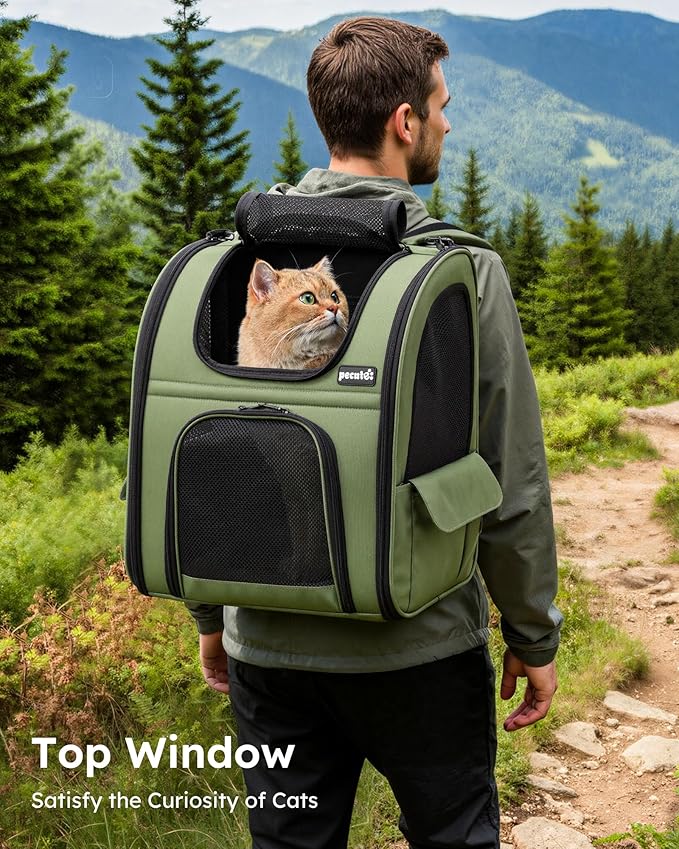 Pecute Expandable Cat Backpack Carrier, Backpack - Image 3