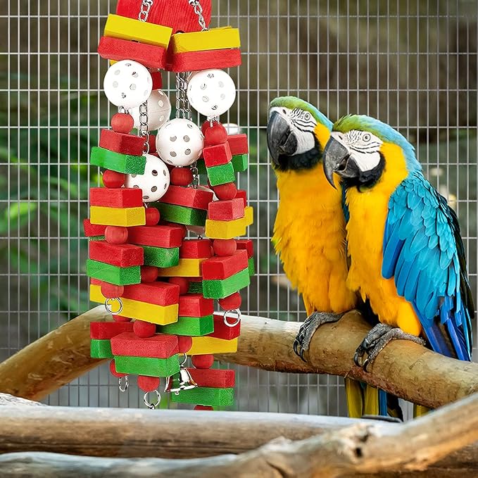 MEWTOGO Large Bird Parrot Toys for Cockatoos African Grey Macaws and Amazon - Image 2