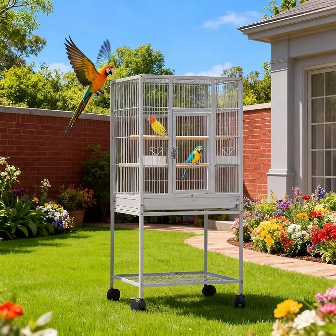 52'' Wrought Iron Birdcage - Image 7