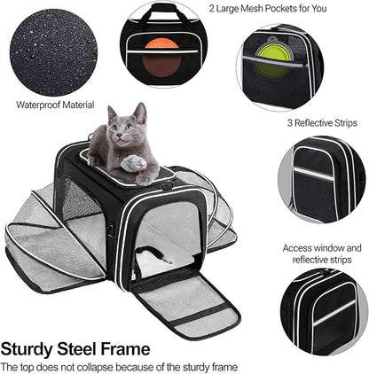 TSA Airline Approved Large Pet Travel Carrier, 4 Sides Expandable - Image 5