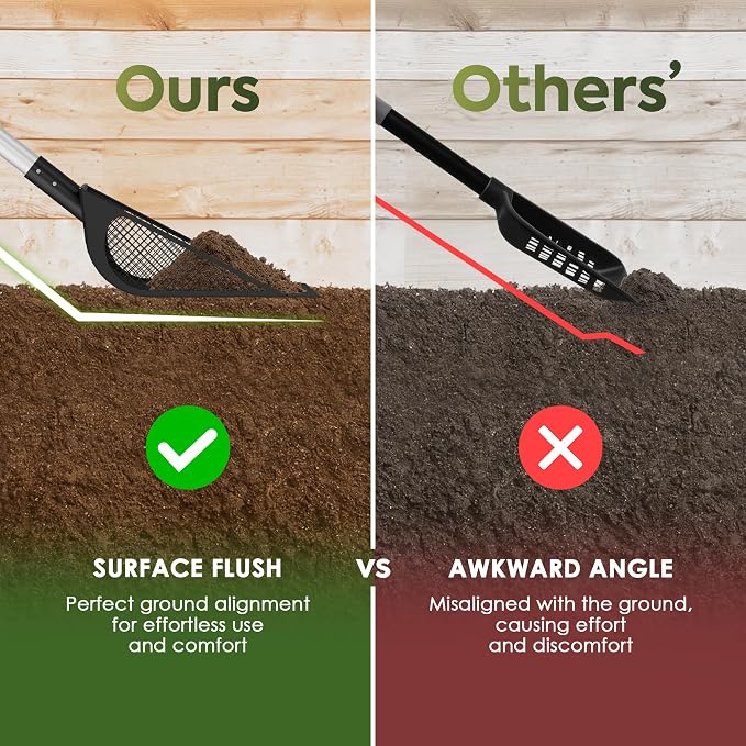 2-in-1 Chicken Coop Poop Scooper and Rake - Image 2