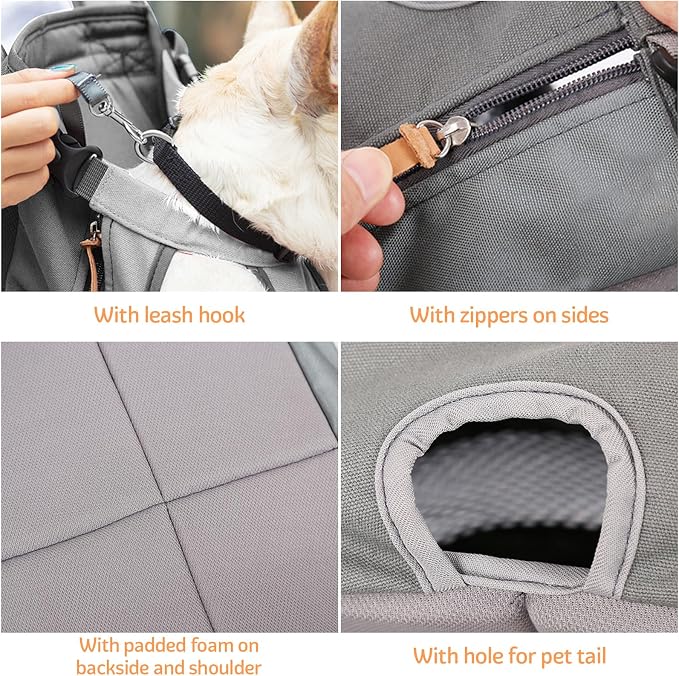 Dog Carrier Backpack, Pet Front Carrier Backpack Legs Out Dog Chest Carrier - Image 4