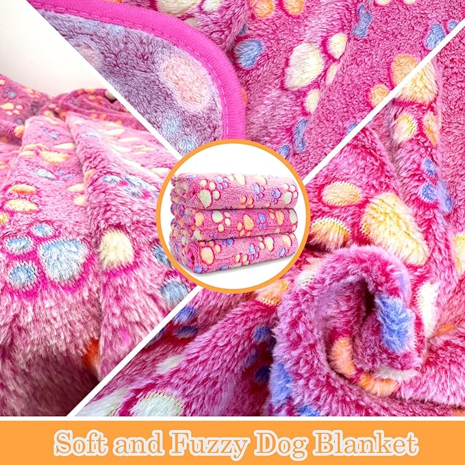 Dog Blankets for Medium Large Dogs Washable, 3 Pack Pet Blanket Washable 41" x - Image 2