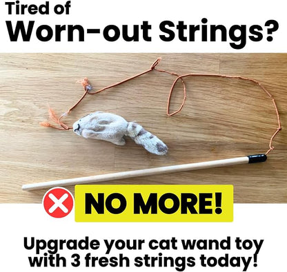 Replacement Strings for Cat Wands, 3 Pieces - Image 2