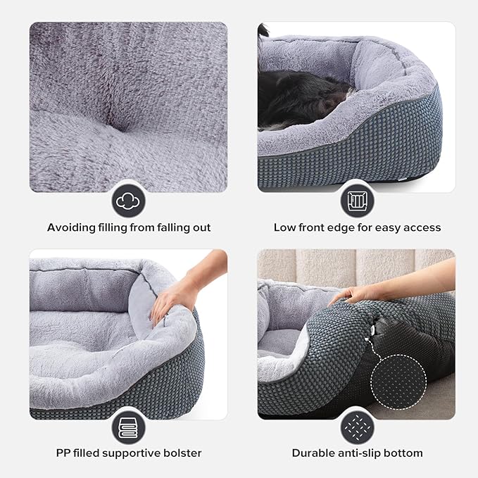 INVENHO Dog Bed Medium Size, Orthopedic Warming Soft Calming Sleeping Durable - Image 7