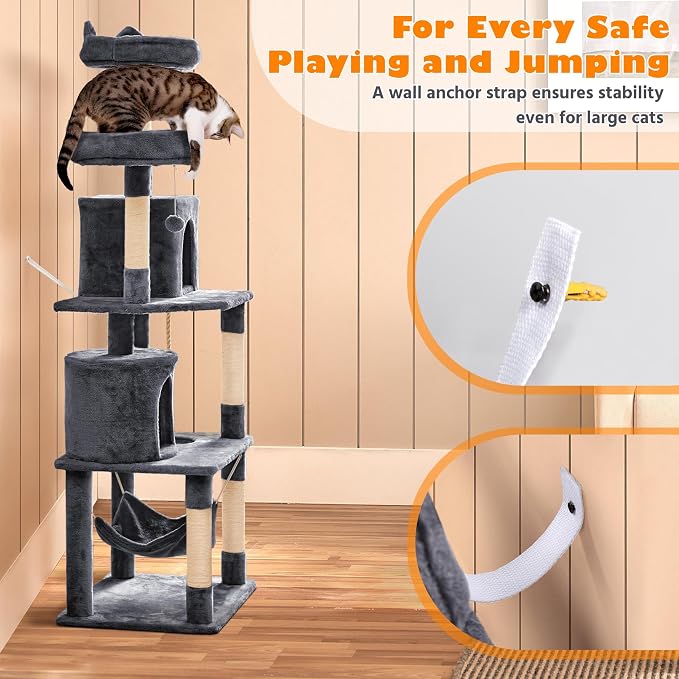 Yaheetech 70.5in Cat Tower - Image 8