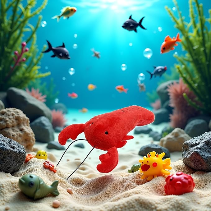Dog Lobster Chew Toy Multi-Shape Comfortable to Touch Plush Cats Chew Stuffed - Image 3