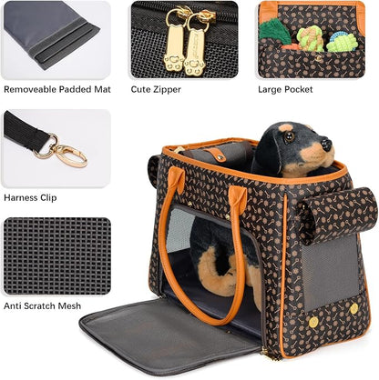 Minsong Fashion Pet Carrier Purse - Image 3