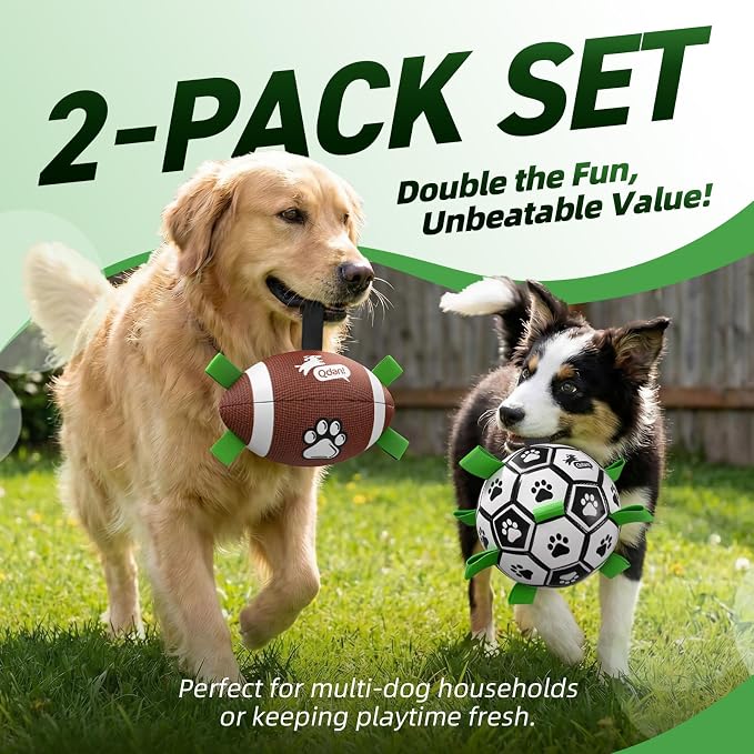 QDAN Dog Soccer Ball Football Set - Image 8
