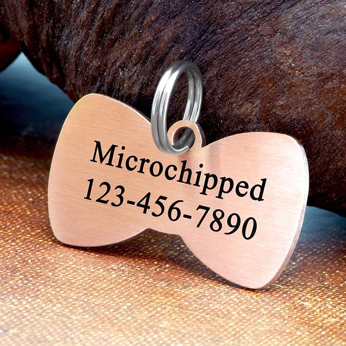 Ultra Joys Cat ID Tag Personalized Pet Tags, Durable Stainless Steel Small Pet - Image 3
