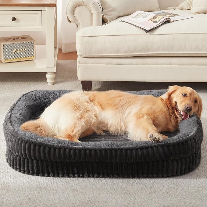 Orthopedic Dog Bed for Large Dogs Breeds, High Density Egg Crate Foam Dog Sofa - Image 9