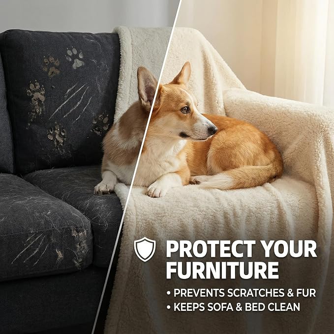 furrybaby Dog Blanket Soft Dog Blankets - Image 5