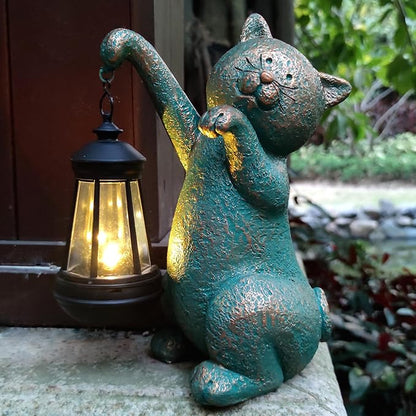 Cat Garden Statue Outdoor Décor by Unknown