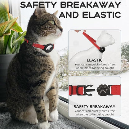 AirTag Cat Collars, Stretchy Collar - Image 2