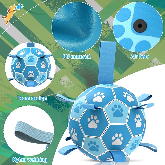 QDAN Dog Toy Balls, Premium Dog Soccer Ball - Image 4
